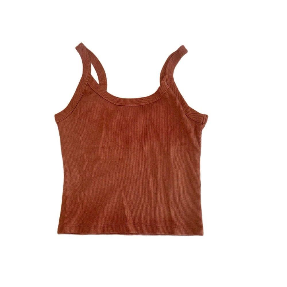NWT Abercrombie Basic Tank in rust- Size Medium